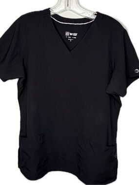 W123 Black Scrub Shirt